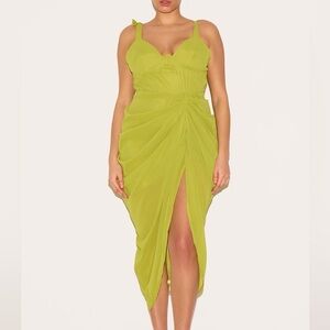 Pretty little thing Elegant Lime Green Dress